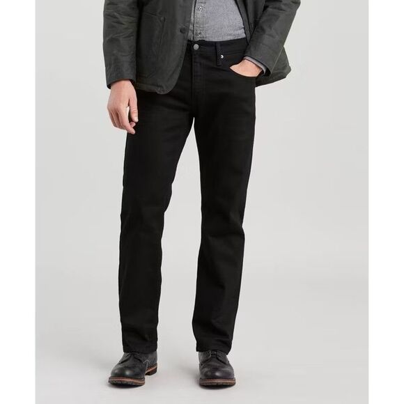 NWT LEVI'S 559 Men's Relaxed Straight Stretch Denim Jeans Size 31x32 Color Black - Picture 4 of 6